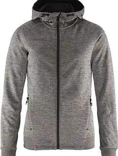 Craft Corporate ADV Unify Hoodie Jacket W Dámská bunda s kapucí 81.9133 dark grey melange