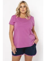 Italská móda Ontega curtailment barva: amarantová/modrá Italská móda Ontega curtailment barva: amarantová/modrá