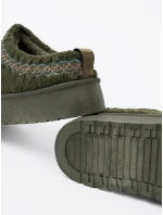 Exkluzívní  sněhule dámské Ciemnozielony platforma