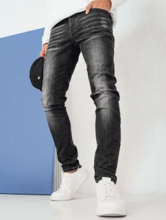 Pánské černé džínové kalhoty FashionStreet UX4243