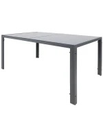 ZAHRADNÍ STŮL 150x90x73 cm tmavě šedý