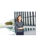 Daiber JN 641 Popelínová business halenka s dlouhým rukávem 02.0641 steel Daiber JN 641 Popelínová business halenka s dlouhým rukávem 02.0641 steel