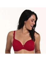 Selma podprsenka s kosticí košíčky se spacer-výztuží 5637 red - RosaFaia