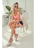 Dámské vázané espadrilky Big Star JJ274862 Béžová