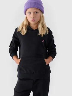 Dívčí Nepochybná Mikina S Kapucí Hladká Černá 4F 4FJWMM00TSWSF1316-20S