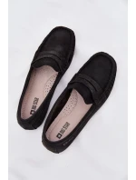 Dámské mokasíny z broušené kůže Big Star – černé Dámské mokasíny z broušené kůže Big Star – černé