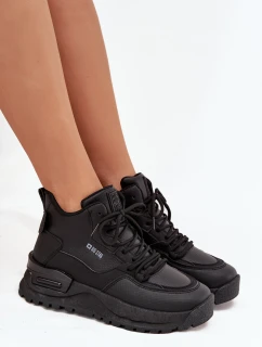 Dámské sportovní boty na platformě Big Star – černé