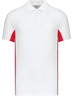 Kariban K 232 2-barevné piqué polo "Flag" 20.K232 white/red Kariban K 232 2-barevné piqué polo "Flag" 20.K232 white/red