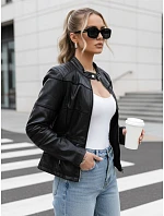 Dámská koženková bunda TY5455 černá - FashionStreet Dámská koženková bunda TY5455 černá - FashionStreet