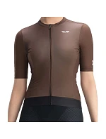 Dámský cyklistický dres Rockbros 15110007004 TVI s krátkým rukávem, velikost M – hnědý Dámský cyklistický dres Rockbros 15110007004 TVI s krátkým rukávem, velikost M – hnědý