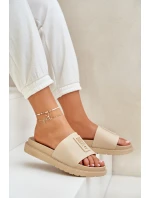 Dámské pantofle Big Star LL274A210 Béžové