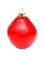 SKLENĚNÁ TVAROVACÍ CETKA VEDLA KAPKA 10CM ČERVENÁ