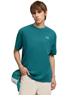 Pánské tričko Puma ESS Elevated Relaxed Tee, zelené, 692018, velikost 41