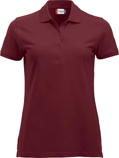 Clique Classic Marion S/S Dámské piqué polo z těžké bavlny 67.8246 burgundy