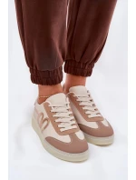 Nízké Dámské Sportovní Boty Z Eko Kůže Béžové Iladira