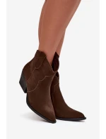 Nakopávací dámské kožené boty z přírodního semiše čokoládové Beretta Nakopávací dámské kožené boty z přírodního semiše čokoládové Beretta