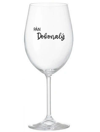 PÁN DOKONALÝ - priehľadný pohár na víno 350 ml