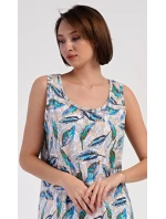 Dámská noční košile na ramínka Listy