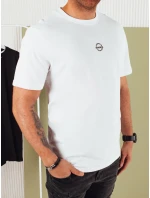 Pánské bílé tričko s potiskem FashionStreet RX5457