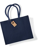 Westford Mill W 407 Jutová nákupní taška "Classic" 50.0407 navy/navy Westford Mill W 407 Jutová nákupní taška "Classic" 50.0407 navy/navy