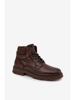 Pánské zateplené kozačky Wrangler 20253034.IKU tmavě hnědé