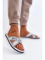 Dámské pantofle s pěnovou podrážkou Big Star Bílá Dámské pantofle s pěnovou podrážkou Big Star Bílá