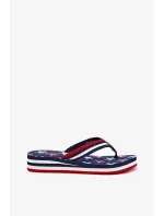 Dámské žabky na klínku Big Star – tmavě modré