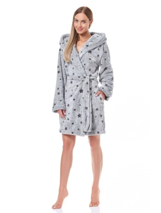 Dámský župan 9135 melange - L&L Dámský župan 9135 melange - L&L