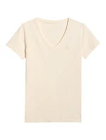 Dámské tričko 4F F2969 krémové 4FWAW25TTSHF2969 12S