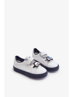 Dětské tenisky Tenisky se špendlíkem, bílá a námořnická modrá Pennyn