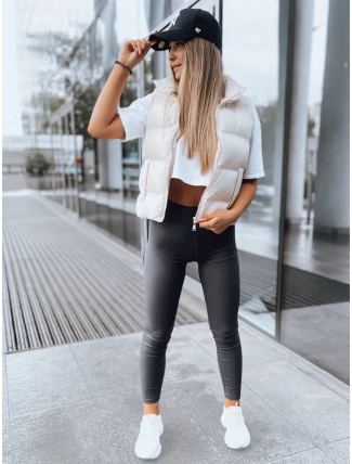 Dámské žebrované legíny JUST grey FashionStreet UY1586