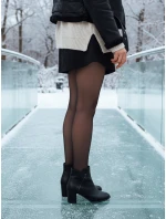 Dámské černé boty na podpatku FashionStreet ZY1314 Dámské černé boty na podpatku FashionStreet ZY1314