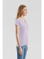 Fruit of the Loom Lady-Fit Iconic 150 V-Neck T Dámské tričko s výstřihem do V 16.1444 fuchsia