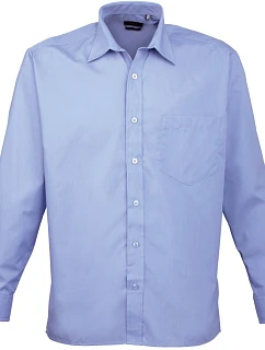 Premier PR 200 Popelínová košile s dlouhým rukávem 39.0200 mid blue