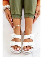 Gumové pantofle se sponou Bíle Corina