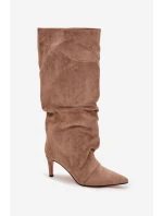 Kozačky na podpatku  model 221153 Step in style