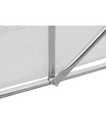 ZAHRADNÍ TUNEL 200x200x200 cm PE BÍLÁ OCELOVÁ KONSTRUKCE