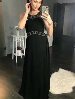 Dlouhé šaty hk1542 černé - YourNewStyle