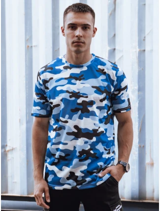 Pánské indigové moro tričko FashionStreet RX5593 Pánské indigové moro tričko FashionStreet RX5593