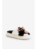 Dámské černé kožené pantofle krávy Remiola Dámské černé kožené pantofle krávy Remiola