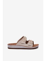 Pohodlné dámské pantofle Inblu béžové CP000054 Pohodlné dámské pantofle Inblu béžové CP000054