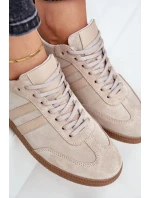 Zazoo N1068 Semišové Nízké Dámské Tenisky Béžové Zazoo N1068 Semišové Nízké Dámské Tenisky Béžové