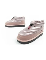 D.Franklin sněhule dámské zimní módní zateplené boty rose gold dámské