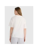 Dámské tričko oversize s potiskem 4F 4FRSS25TTSHF2692-11S