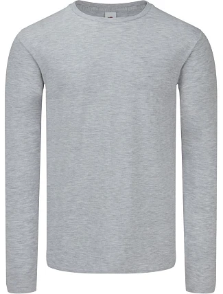 Fruit of the Loom Iconic 150 LSL T Tričko s dlouhým rukávem 16.1446 heather grey Fruit of the Loom Iconic 150 LSL T Tričko s dlouhým rukávem 16.1446 heather grey