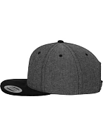 Flexfit 6089M 6 panelová Snapback kšiltovka 55.6089 heather grey/black