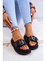 Dámské módní pantofle Big Star - černé