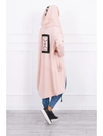 Oversize pláštěnka s kapucí tmavě pudrově růžová Oversize pláštěnka s kapucí tmavě pudrově růžová