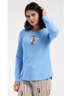 Dámské pyžamo dlouhé Bear Dámské pyžamo dlouhé Bear