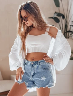 Dámské džínové šortky MOONSTAR blue FashionStreet SY0471